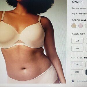 SOMA Nude Bodify Perfect Coverage Bra 38DDD